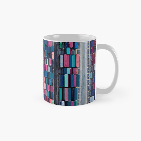 Item preview, Colorful containers at port designed and sold by QualtaghArt.