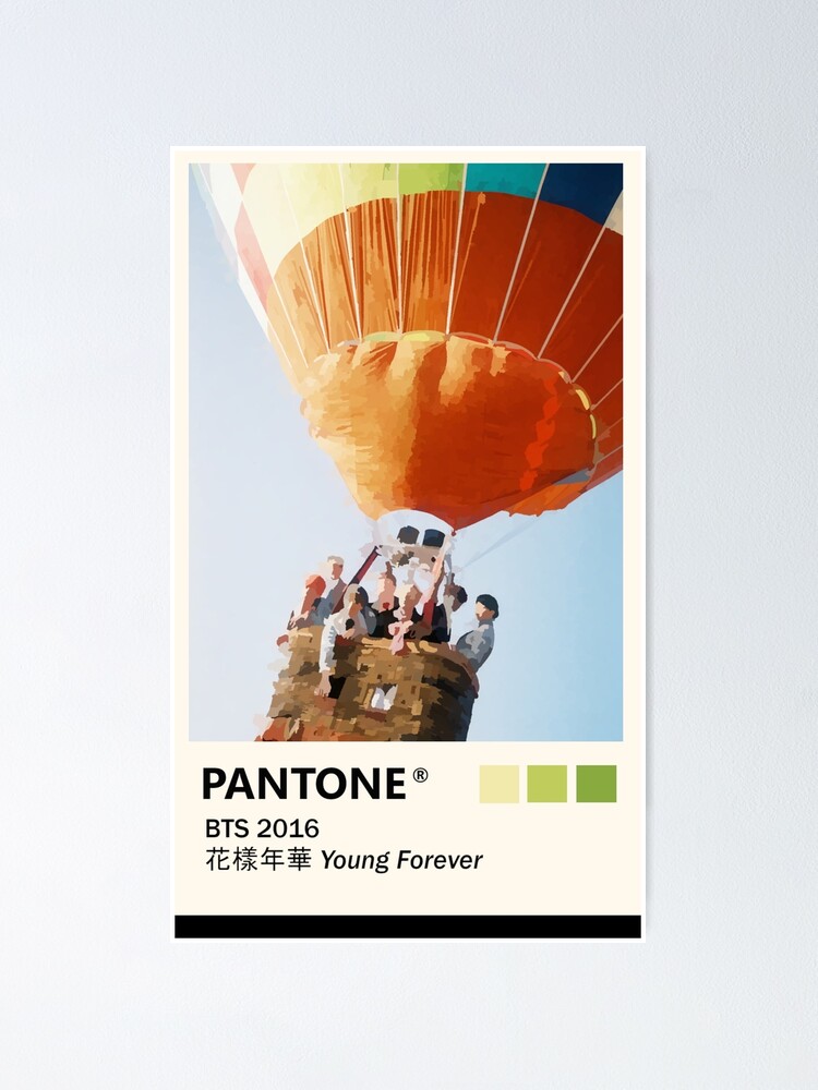 Bts Young Forever Pantone Poster Poster By Giamitcham Redbubble