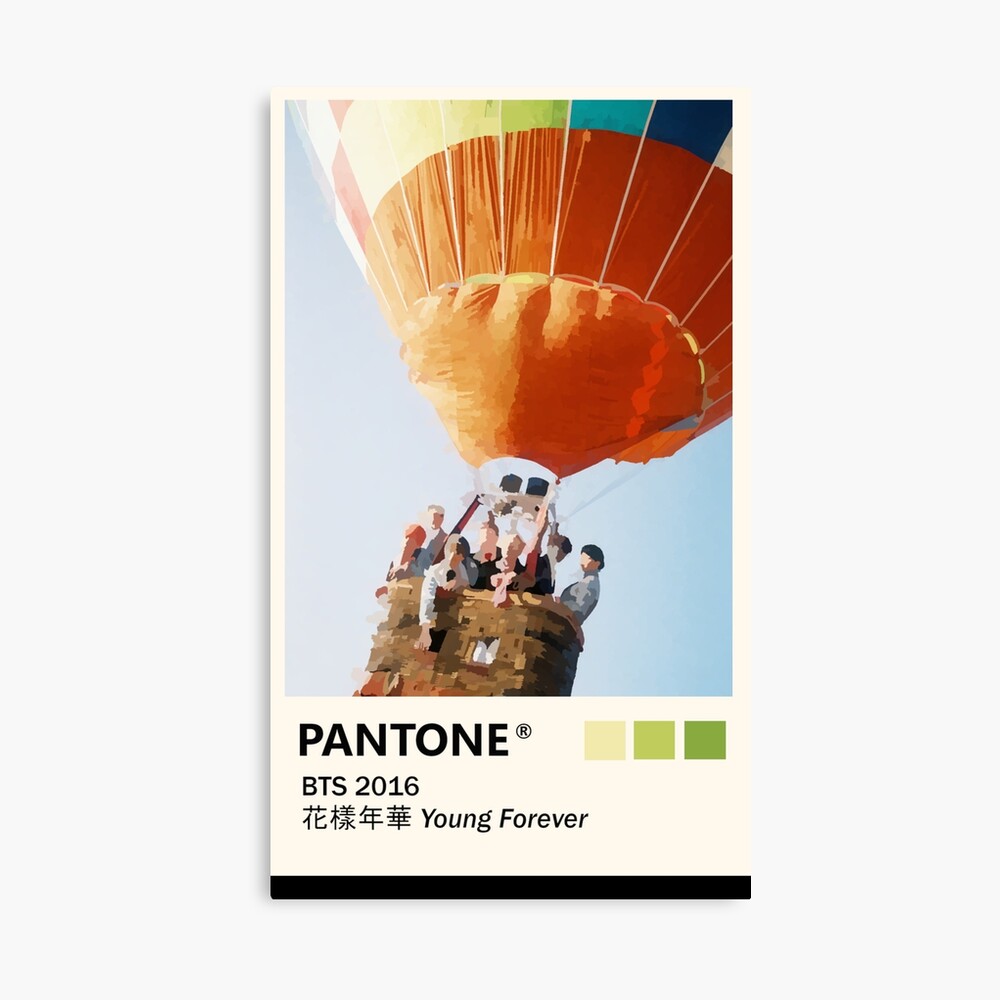 Bts Young Forever Pantone Poster Metal Print By Giamitcham Redbubble