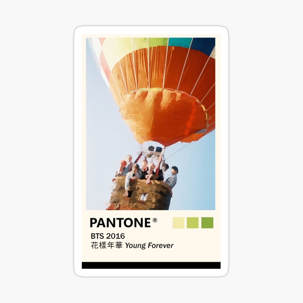 Bts Young Forever Pantone Poster Canvas Print By Giamitcham Redbubble