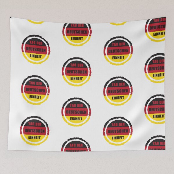 Item preview, Day of German Unity 1990 German Unity Wall Flag Germany National Colors Flag Football Sport designed and sold by Mark Sukra.