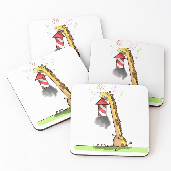 Item preview, Giraffe with firework designed and sold by SummersSpace.