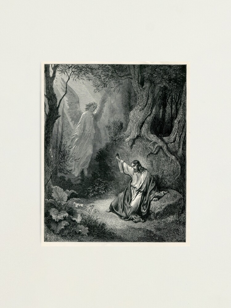 Alternate view of Old Bible Illustration Photographic Print