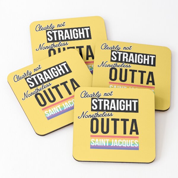 Item preview, (Clearly Not) Straight (Nonetheless) Outta Saint Jacques - Brussels Pride designed and sold by rhserra.