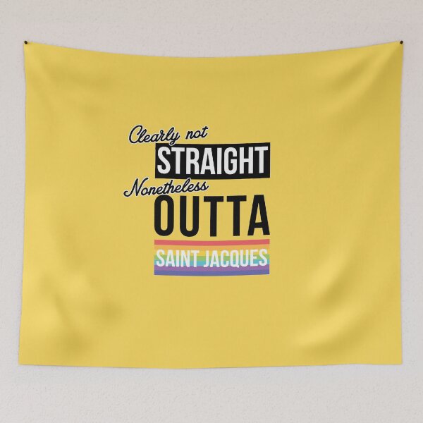 Item preview, (Clearly Not) Straight (Nonetheless) Outta Saint Jacques - Brussels Pride designed and sold by rhserra.