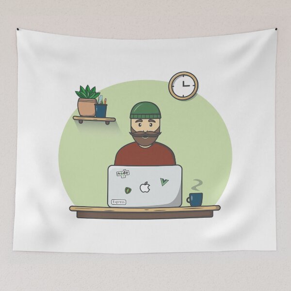 Item preview, Hipster programmer - 2 designed and sold by OgyDesign.