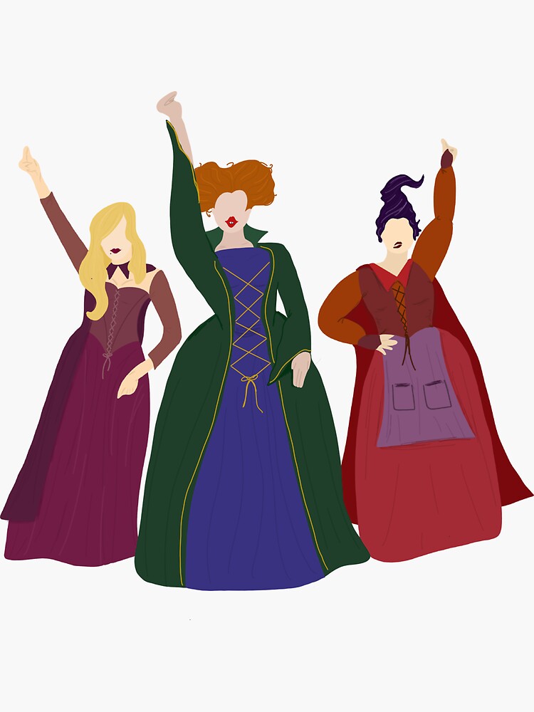The Sanderson Sisters Sticker for Sale by Nerd-Mountain