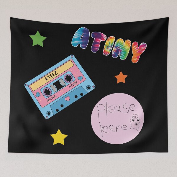 Item preview, ATEEZ Collage Pack Cute 90s Aesthetic Atiny Pastel Rainbow designed and sold by SugarSaint.