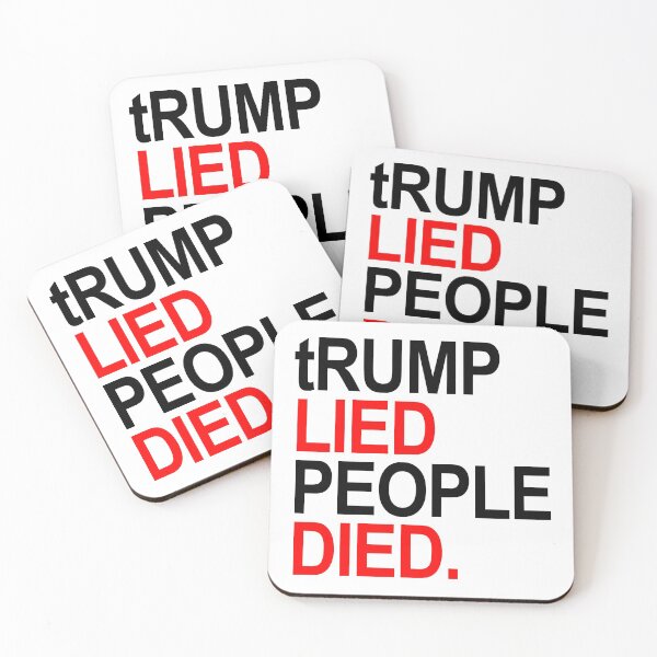 Item preview, tRump Lied People Died (black/red) designed and sold by Thelittlelord.