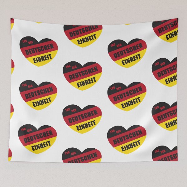 Item preview, Day of German Unity 1990 German Unity Wall Flag Germany National Colors Flag Football Sport designed and sold by Mark Sukra.