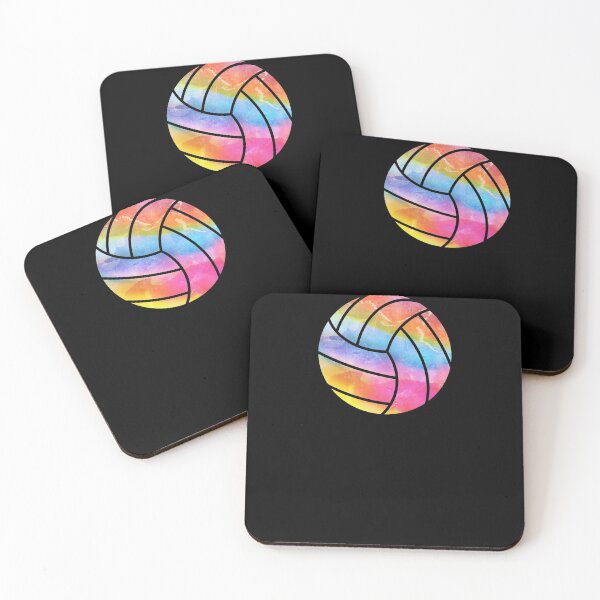 Item preview, Pretty Rainbow Watercolor Volleyball Gift for Women and Girls who Love Volleyball designed and sold by jpjournals.