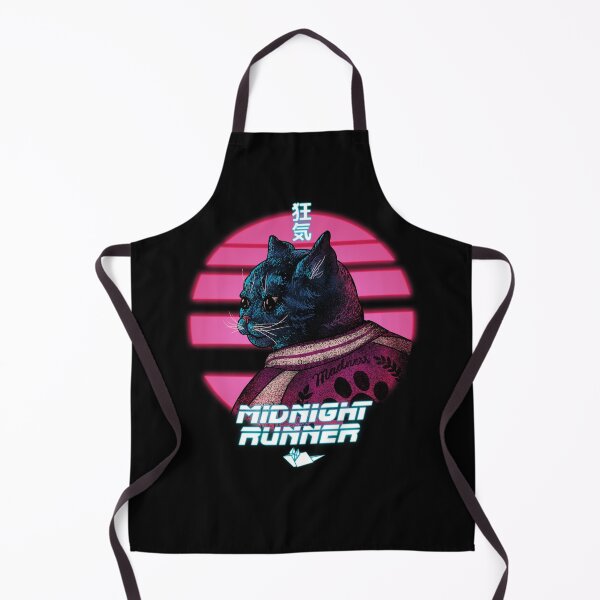 Item preview, Midnight Runner - Wee Hour Hyperactive Cat | Crepuscular | What Cats Do At Night | Late Night Cat Zoomies | Whimsical Blade Runner Parody | Chasing the elusive dot designed and sold by Any Color Designs.