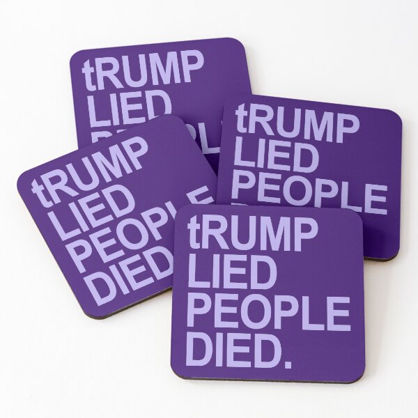 Item preview, tRump Lied People Died (lavender) designed and sold by Thelittlelord.