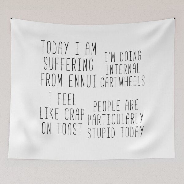 Item preview, Today I Am Suffering From Ennui Sticker Pack designed and sold by Sunny Collections.