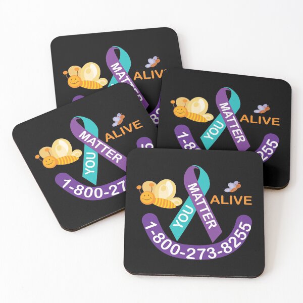 Item preview, Suicide Prevention You Matter Be alive suicide Hotline 1-800-273-8255 prevent suicide bee happy smile designed and sold by NiceThing-com.