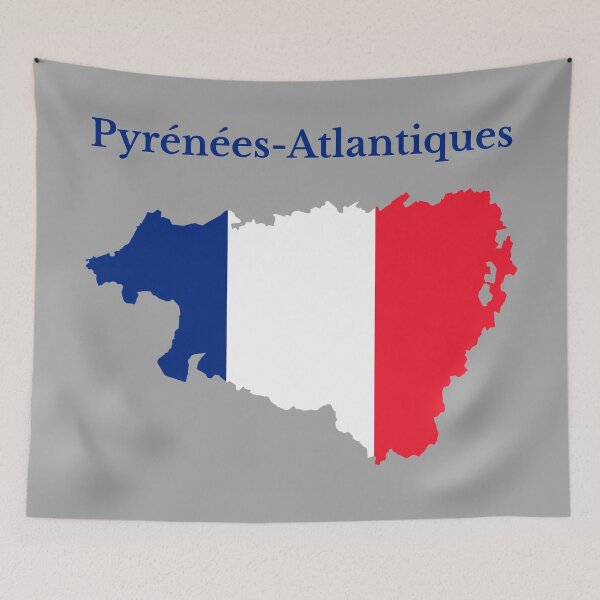 Item preview, Pyrenees-Atlantiques (Pyrénées-Atlantiques) Map, France, French Department designed and sold by marosharaf.