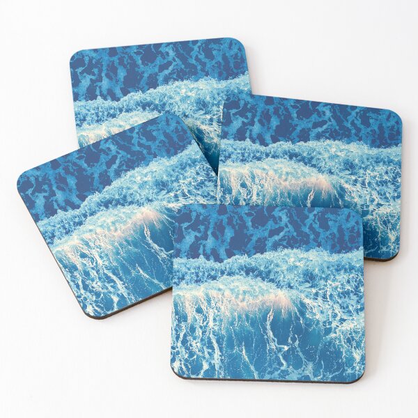 Item preview, Rough Cool Blue Ocean Waves designed and sold by EvaWolf.