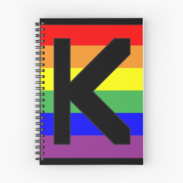 Item preview, Letter "K" LGBT Gay Pride Rainbow Flag font designed and sold by 65 MCMLXV.
