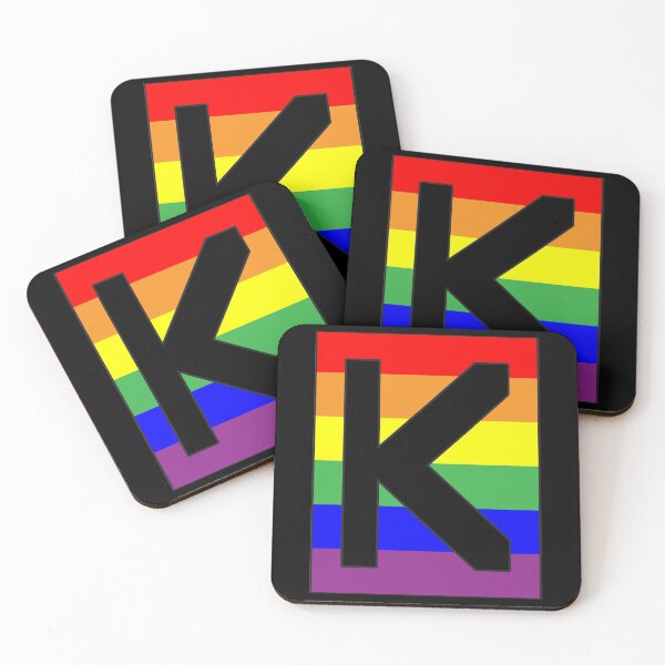 Item preview, Letter "K" LGBT Gay Pride Rainbow Flag font designed and sold by 65 MCMLXV.
