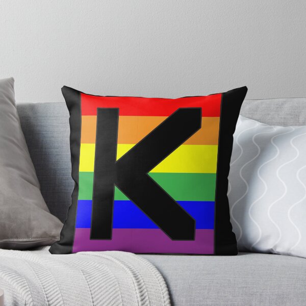 Item preview, Letter "K" LGBT Gay Pride Rainbow Flag font designed and sold by 65 MCMLXV.