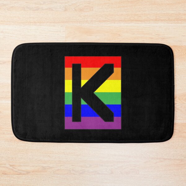 Item preview, Letter "K" LGBT Gay Pride Rainbow Flag font designed and sold by 65 MCMLXV.