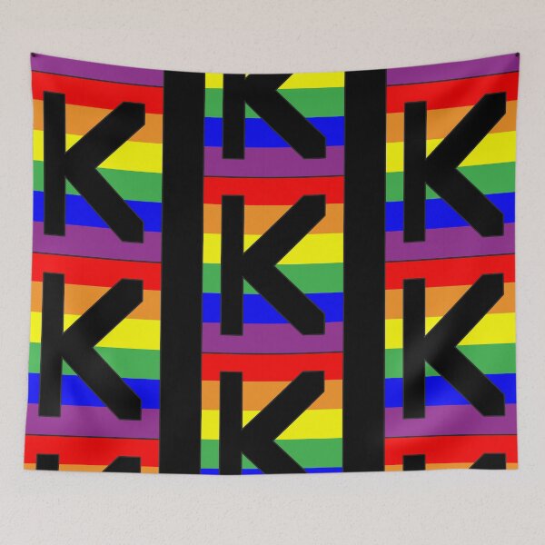 Item preview, Letter "K" LGBT Gay Pride Rainbow Flag font designed and sold by 65 MCMLXV.