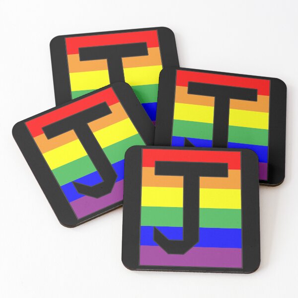 Item preview, Letter "J" LGBT Gay Pride Rainbow Flag font designed and sold by 65 MCMLXV.