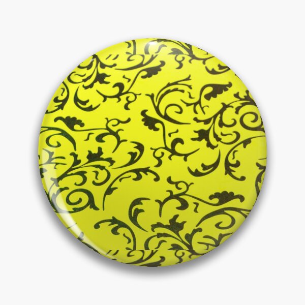 Item preview, ARABIATA 5 bis patterns jaune black Morocco Essaouira flowers leaves design arabesques scrolls decor designed and sold by dragonemma.