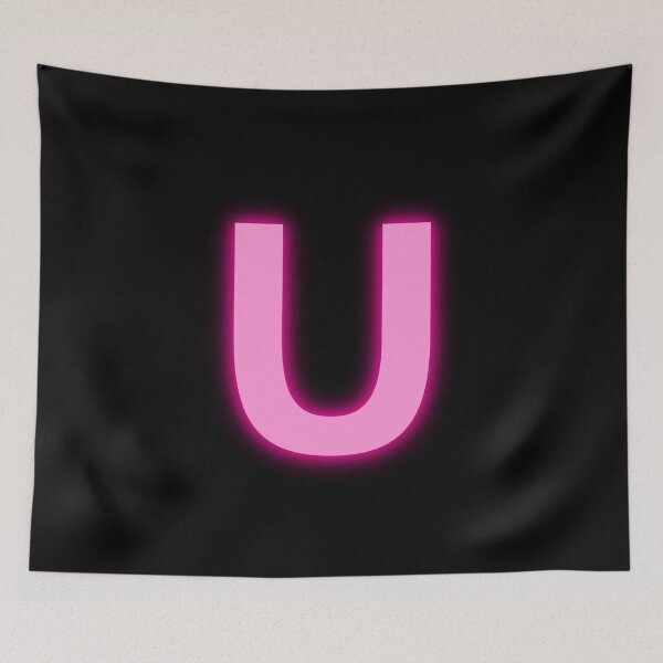 Item preview, Letter U Pink Neon Lights designed and sold by m95sim.