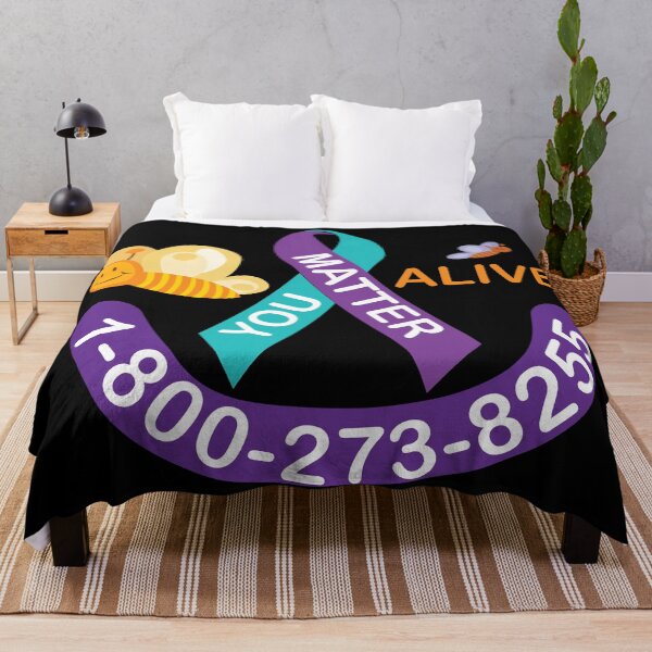 Item preview, Suicide Prevention You Matter Be alive suicide Hotline 1-800-273-8255 prevent suicide bee happy smile designed and sold by NiceThing-com.