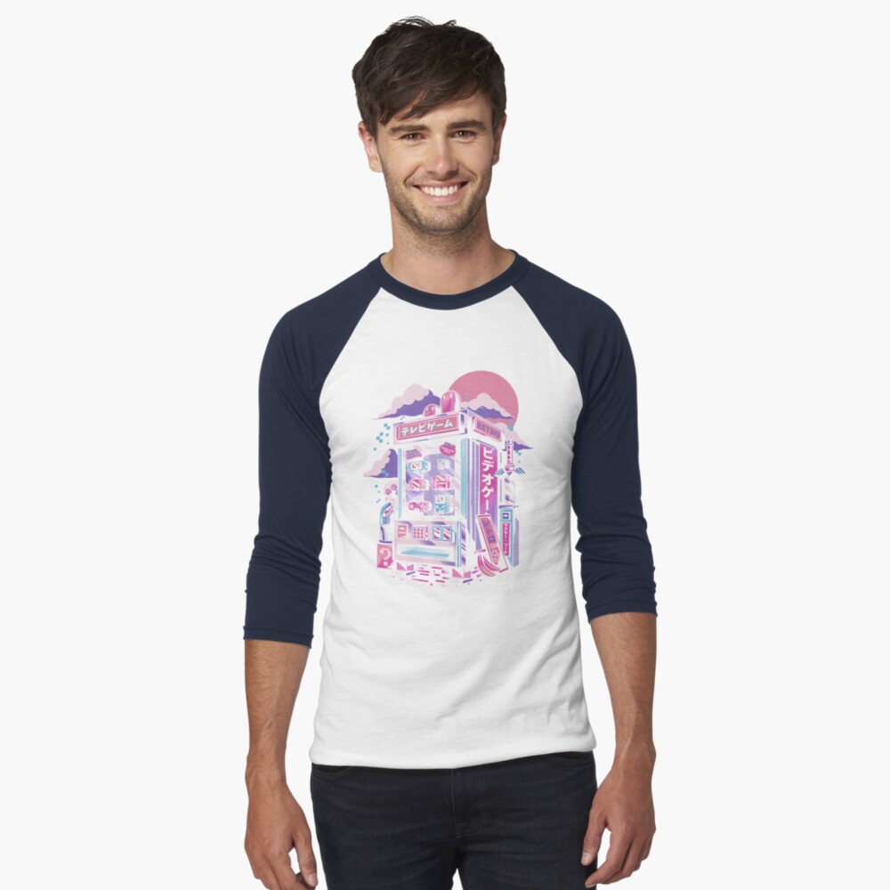 Item preview, Baseball ¾ Sleeve T-Shirt designed and sold by ilustrata.