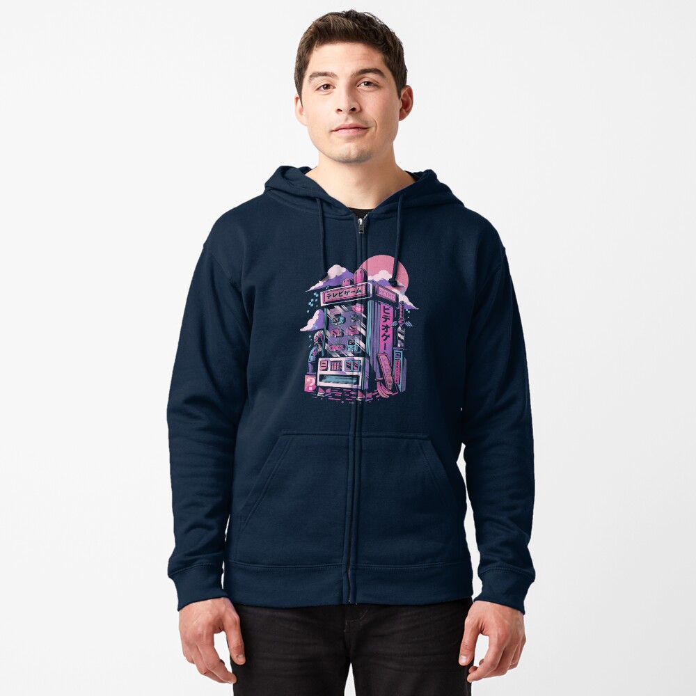 Aperçu de l'œuvre Veste zippée à capuche créée et vendue par ilustrata.