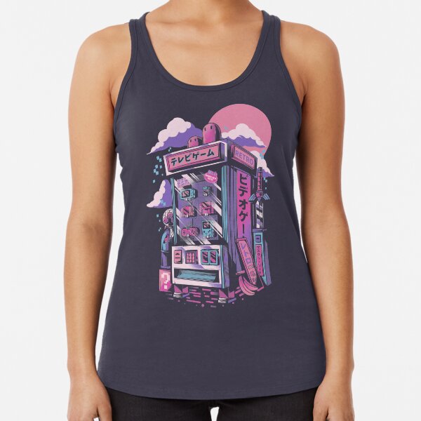 Retro gaming machine Racerback Tank Top
