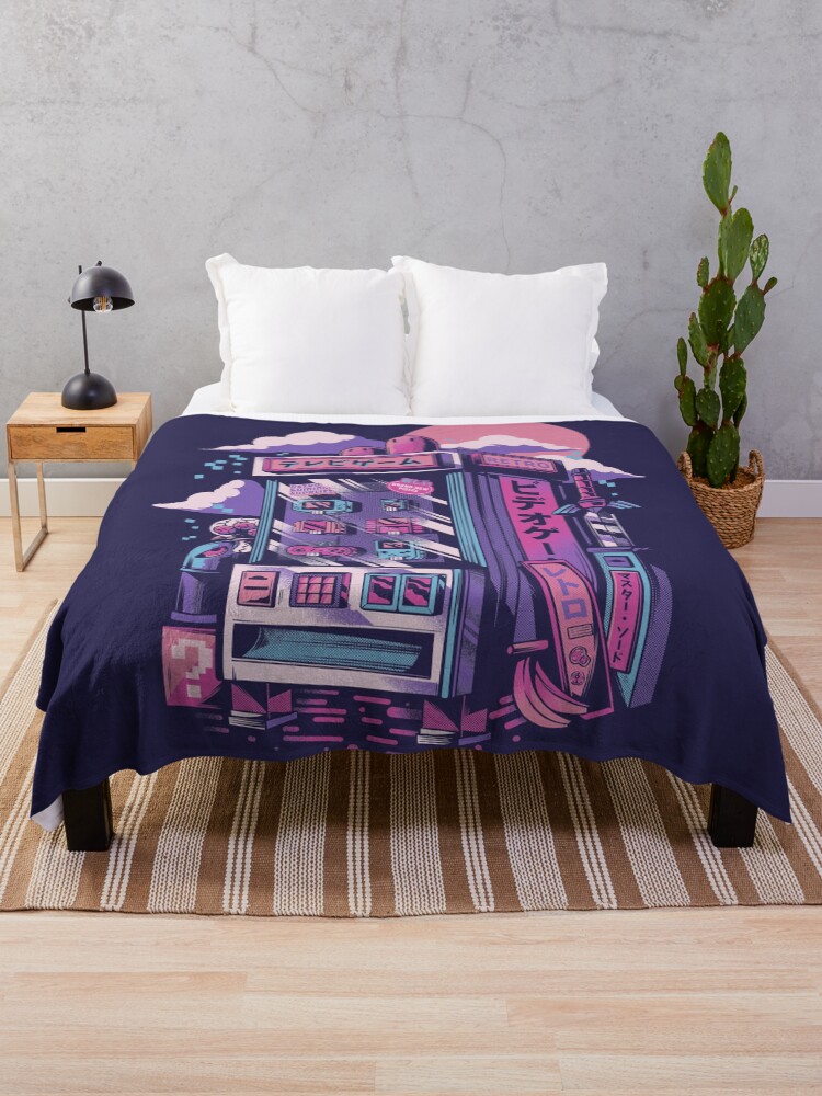 Thumbnail 1 of 6, Throw Blanket, Retro gaming machine designed and sold by Ilustrata Design.