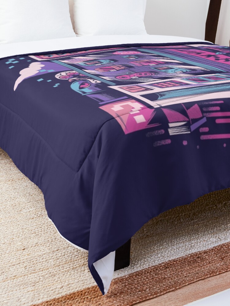 Alternate view of Retro gaming machine Comforter
