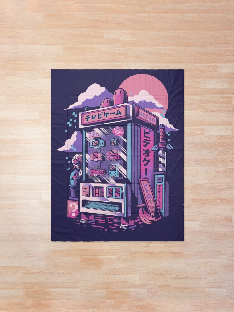Alternate view of Retro gaming machine Comforter