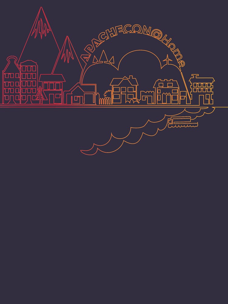 Thumbnail 7 of 7, Classic T-Shirt, ApacheCon@Home 2020 designed and sold by Apache Community Development.