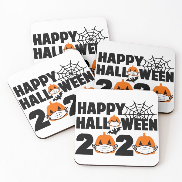 Item preview, Happy  Masked Halloween Pumpkins Coronaween designed and sold by JustCreativity.