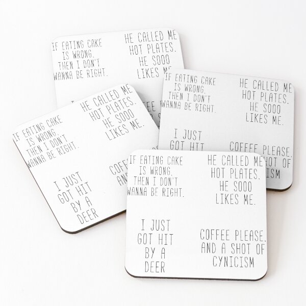 Item preview, Coffee And A Shot Of Cynicism Sticker Pack designed and sold by Sunny Collections.