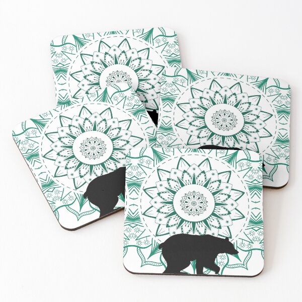 Item preview, mandala bear designed and sold by Crushonnature.