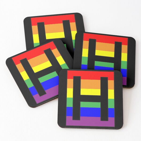 Item preview, Letter "H" LGBT Gay Pride Rainbow Flag font designed and sold by 65 MCMLXV.