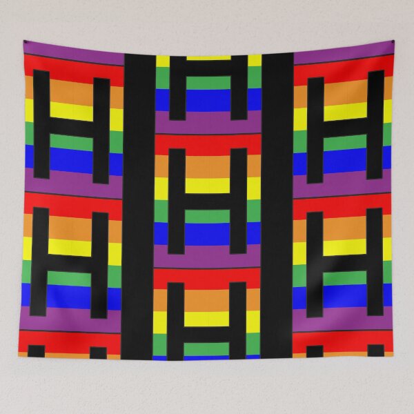 Item preview, Letter "H" LGBT Gay Pride Rainbow Flag font designed and sold by 65 MCMLXV.