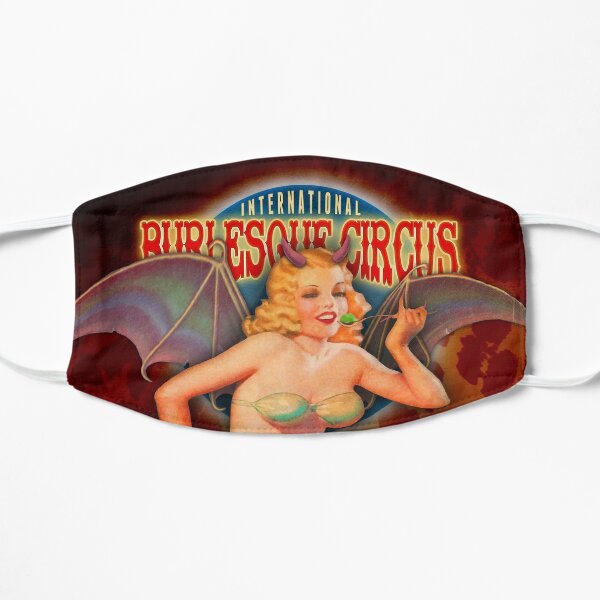 Burlesque Circus - Beastilicious Halloween Retro Pin-Up Girl mit Fledermaus Flügeln Maske