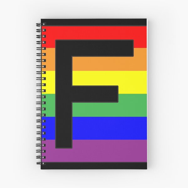 Item preview, Letter "F" LGBT Gay Pride Rainbow Flag font designed and sold by 65 MCMLXV.