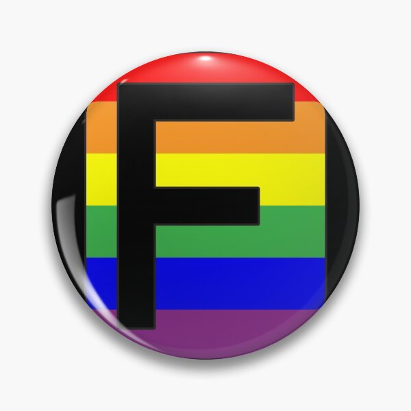 Item preview, Letter "F" LGBT Gay Pride Rainbow Flag font designed and sold by 65 MCMLXV.