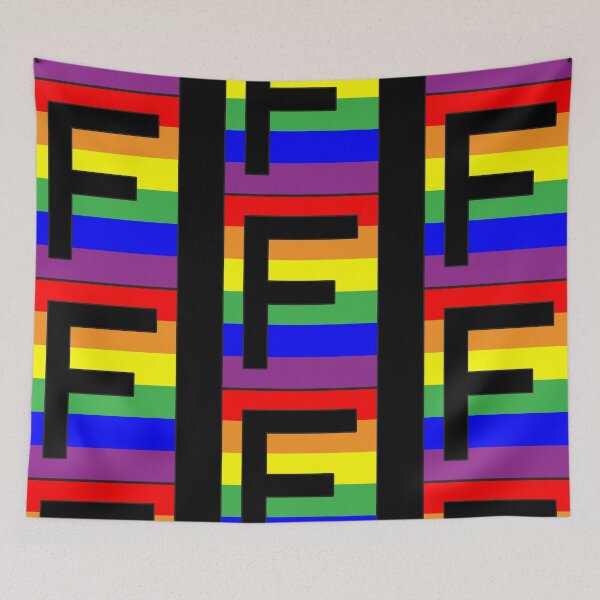 Item preview, Letter "F" LGBT Gay Pride Rainbow Flag font designed and sold by 65 MCMLXV.