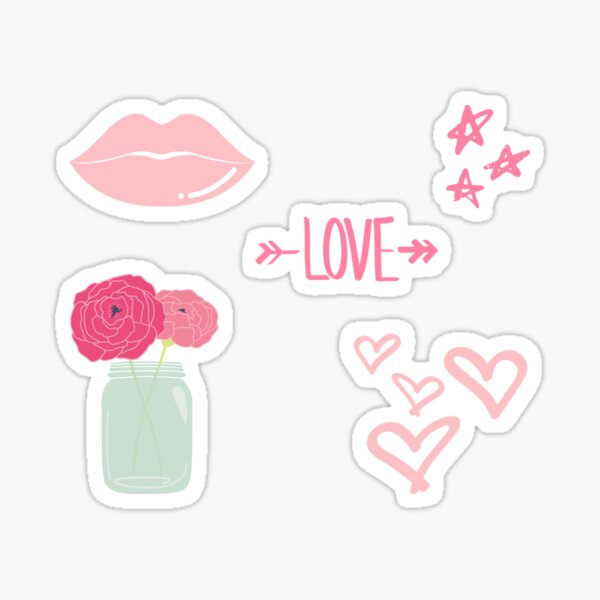 Pink Girly Sticker Pack Sticker For Sale By Mrbrown2 Redbubble 8278