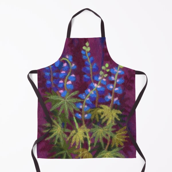 Item preview, Lupines Bluebonnet Wool Painting designed and sold by Julia Khoroshikh.