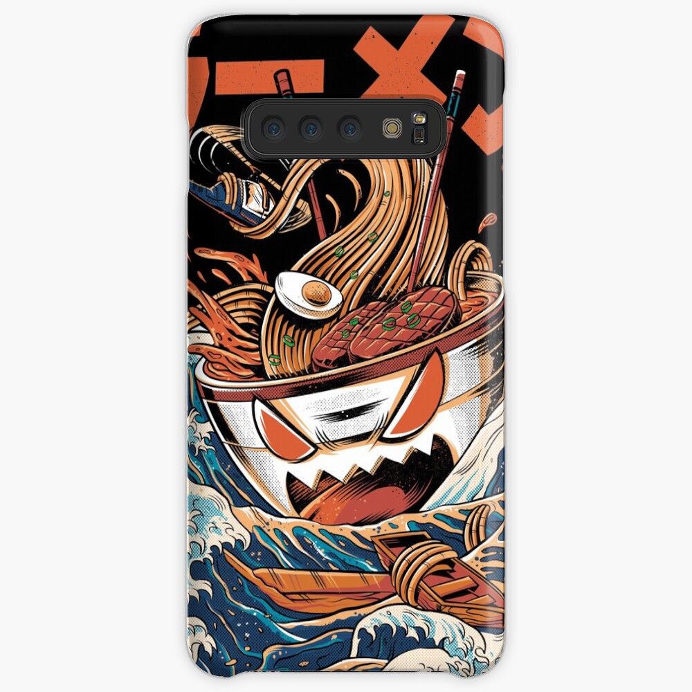 The black Great Ramen Case & Skin for Samsung Galaxy