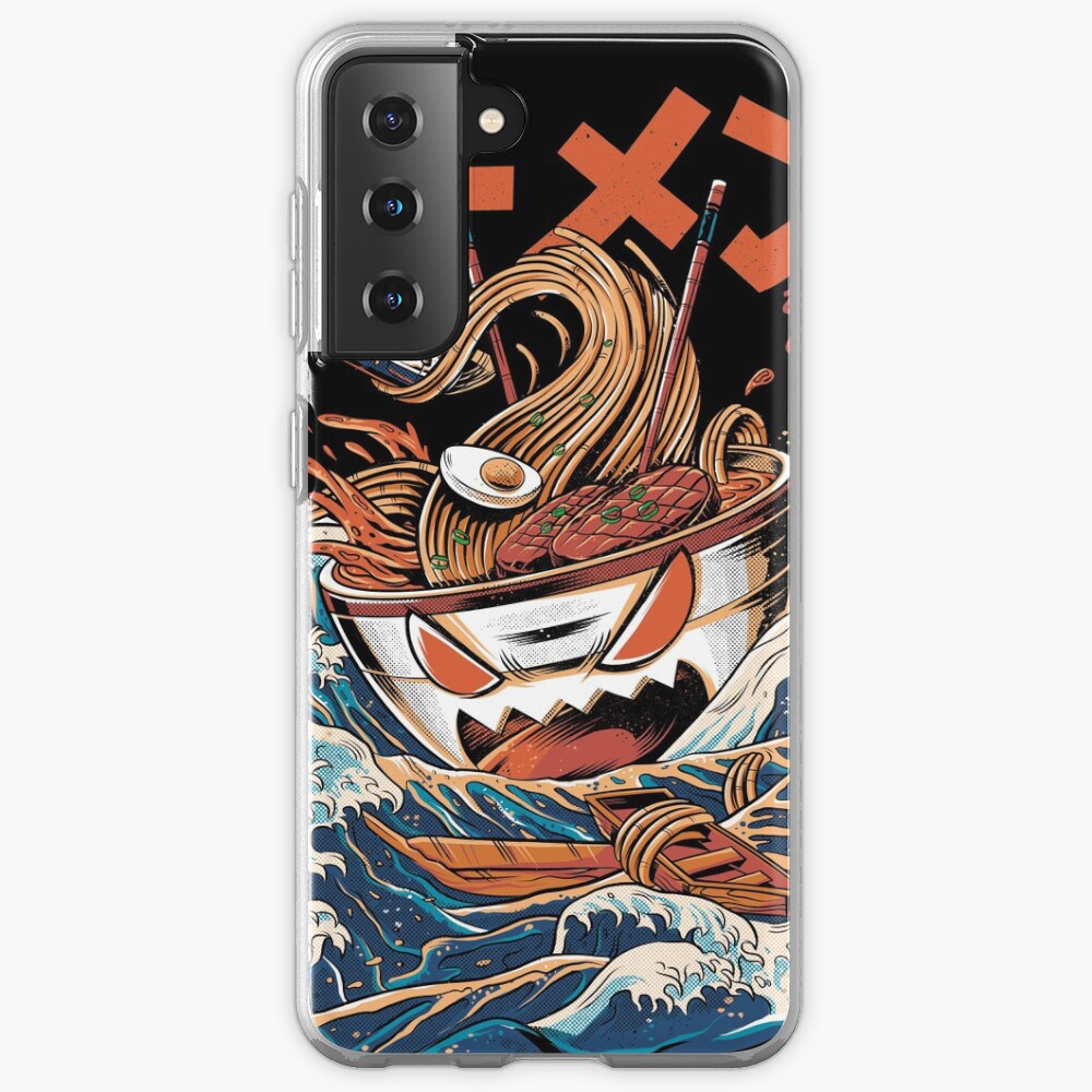 The black Great Ramen Case & Skin for Samsung Galaxy